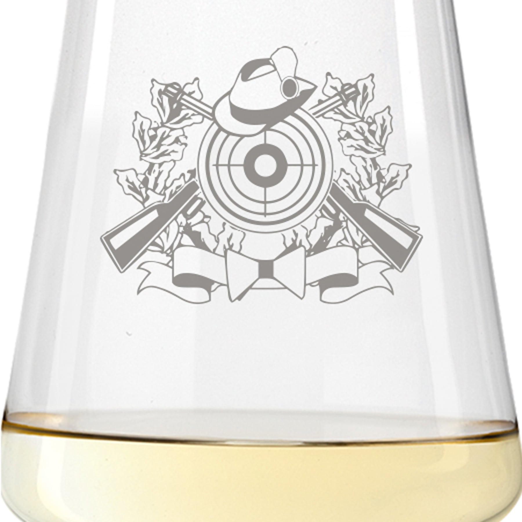 Leonardo Weißweinglas PUCCINI 560ml mit Namen oder Wunschtext graviert (Schützenlogo)