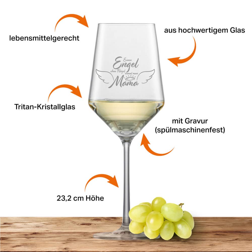 Schott Zwiesel Sauvignon Weißweinglas PURE "Engel Mama"