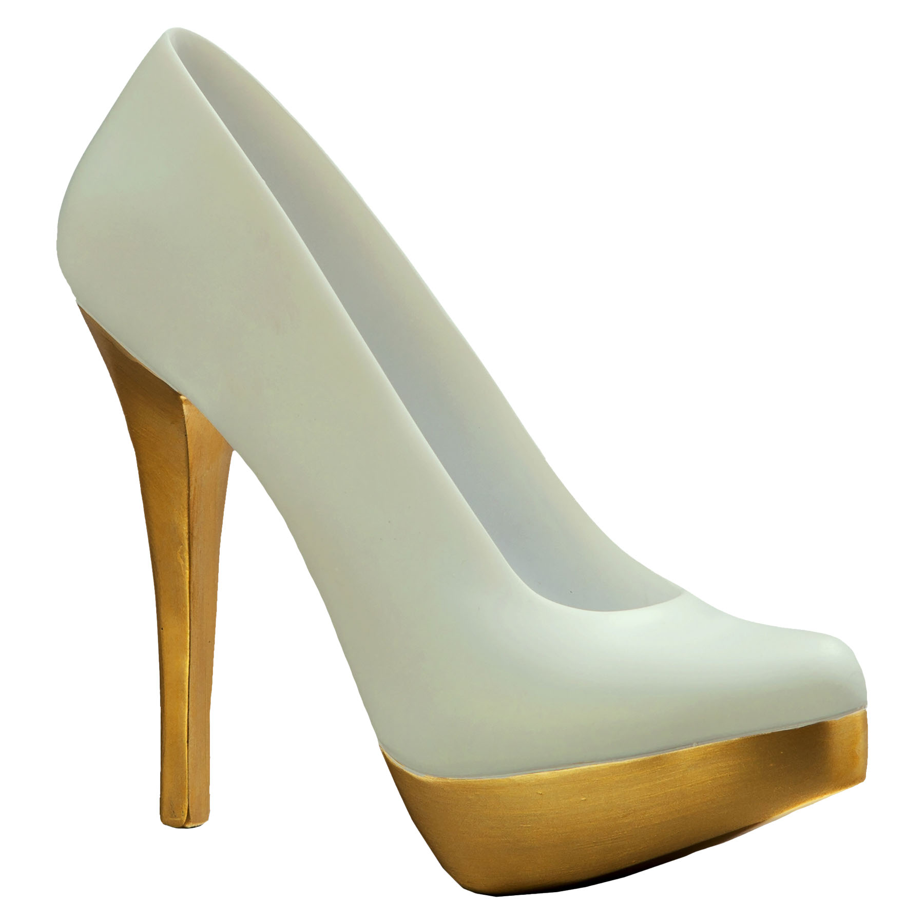 Trophäe High Heel 39268 weiß/gold