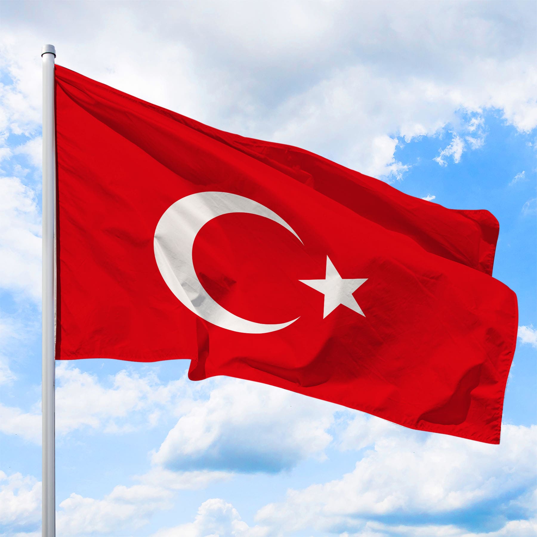 Flagge Türkei - Hissfahne Quer