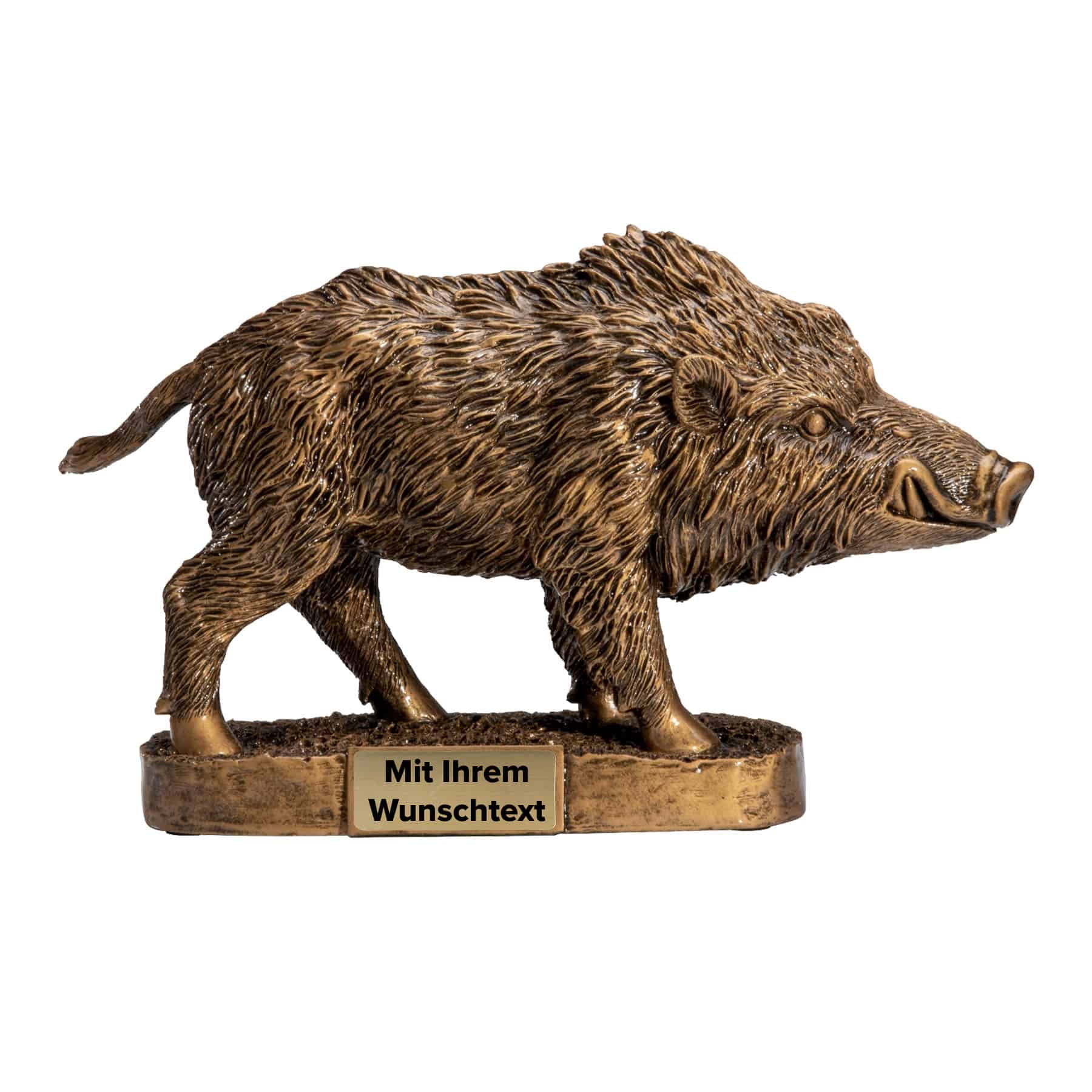 Trophäe Wildschwein 39682 bronze