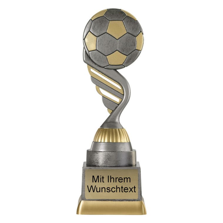 Fußballpokal "Ball" PF227-M61 altsilber/gold