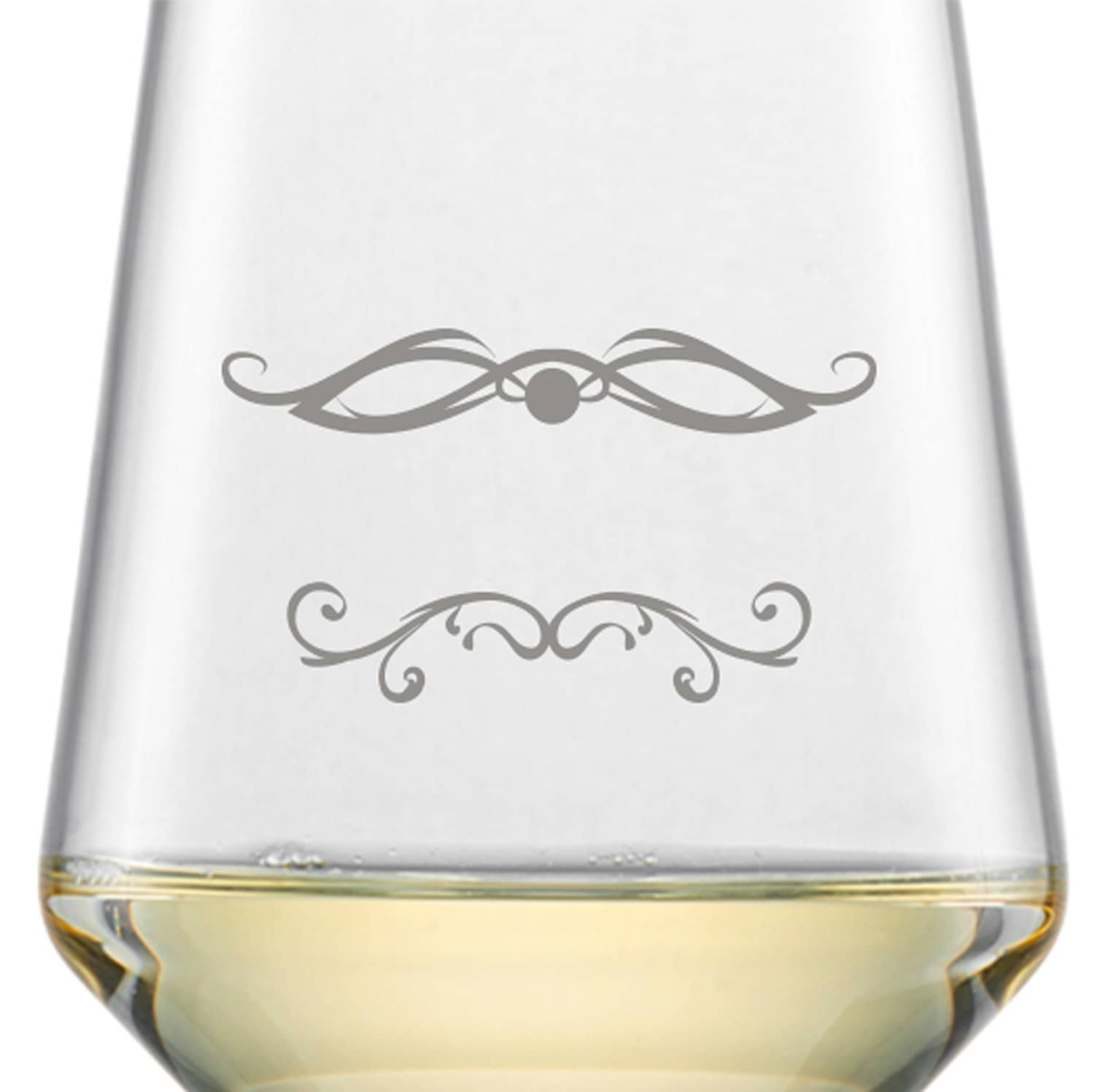 Schott Zwiesel Sauvignon Weißweinglas PURE mit Namen oder Wunschtext graviert (Barock 01)