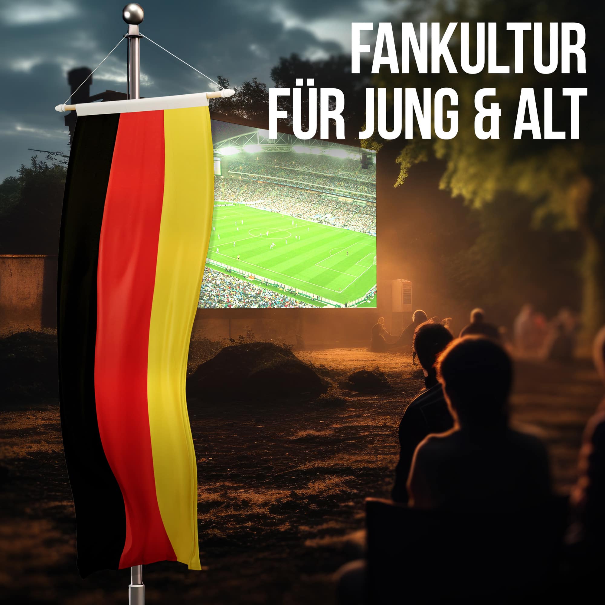 Deutschlandfahne - Bannerfahne