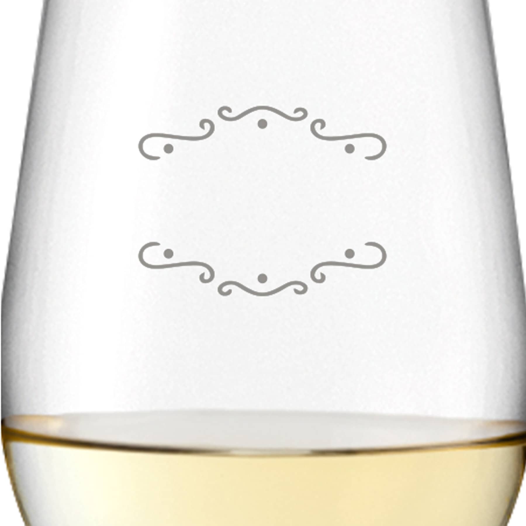 Leonardo Weißweinglas 370ml Ciao+ mit Motiv "Verzierung 02" mit Name oder Wunschtext