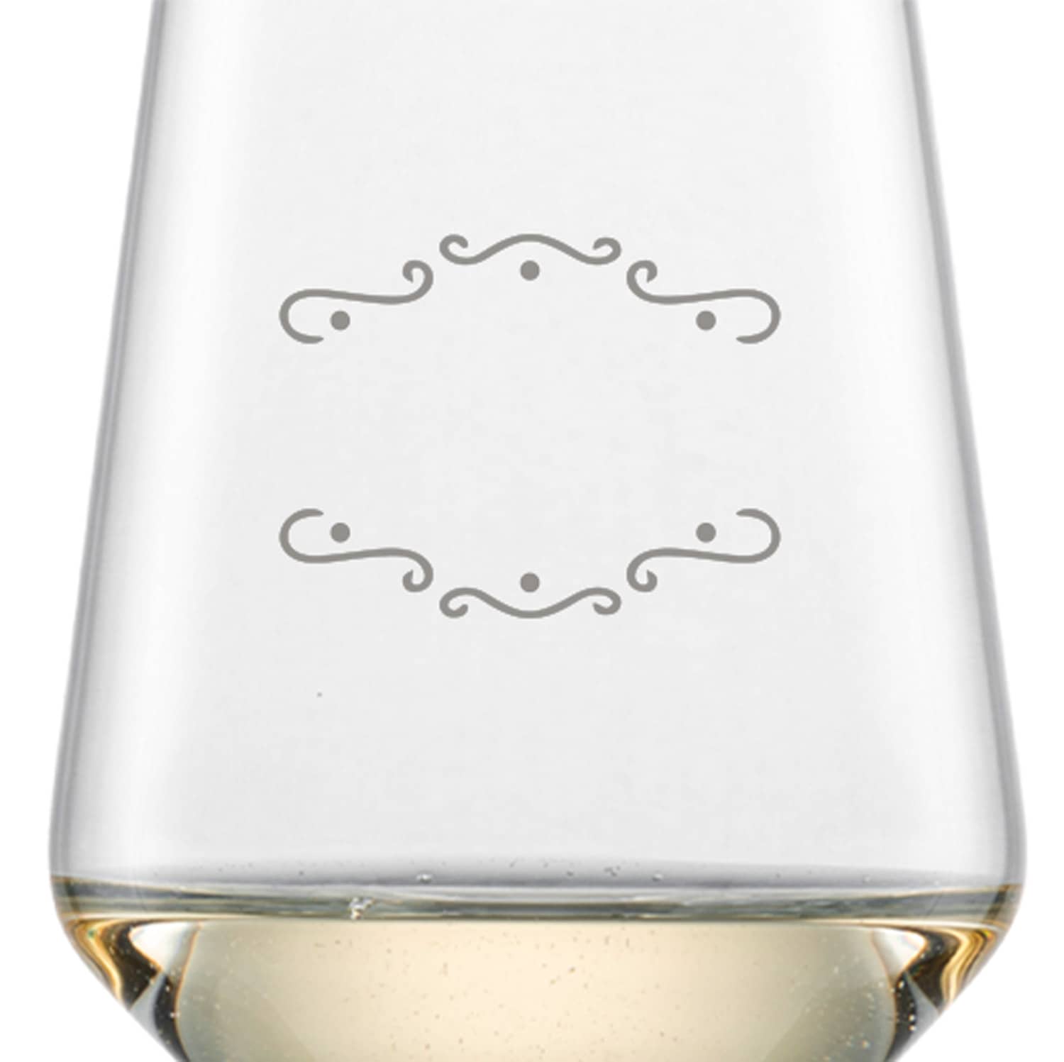 Schott Zwiesel Riesling Weißweinglas PURE mit Namen oder Wunschtext graviert (Verzierung 02)