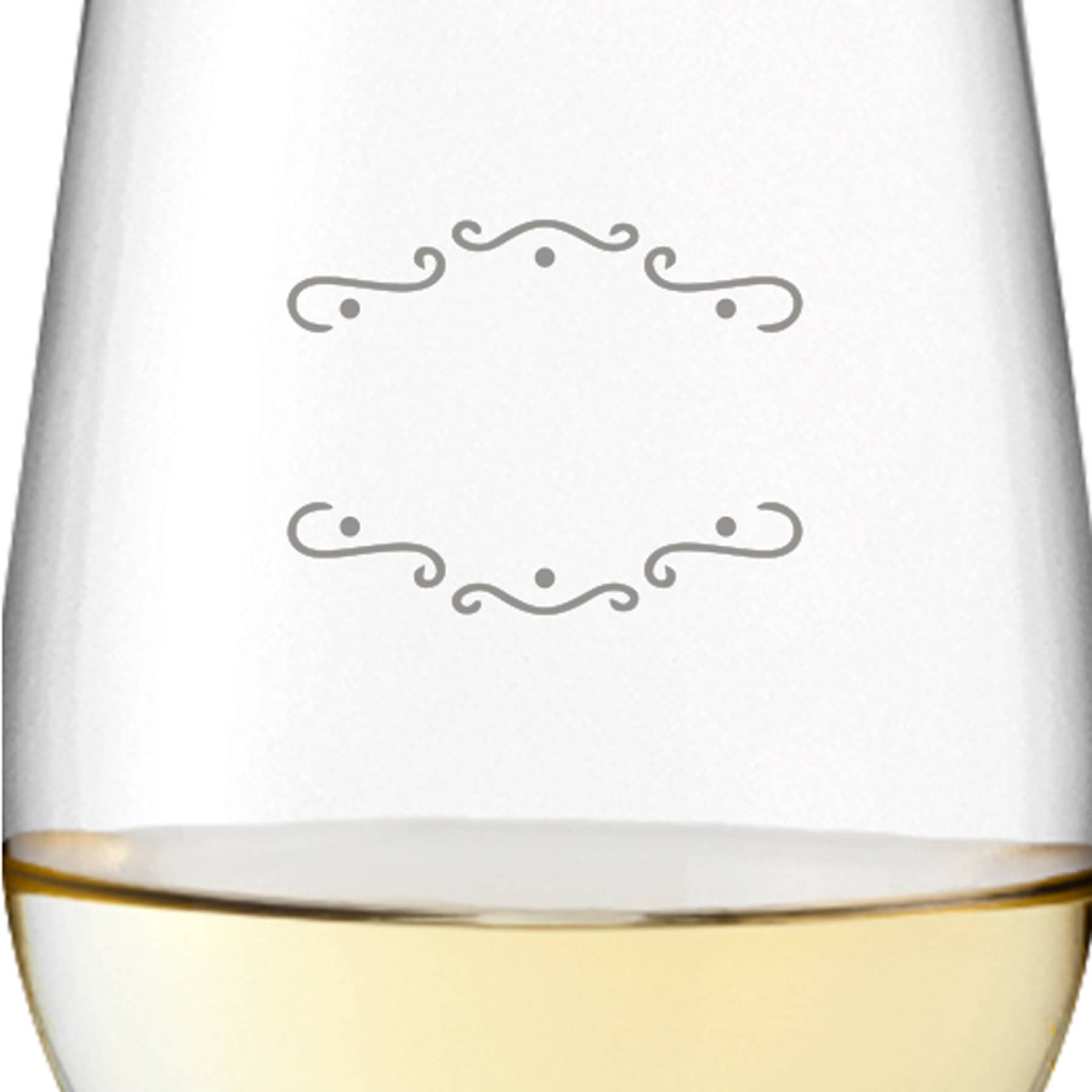 Leonardo Weißweinglas 300ml Ciao+ mit Motiv "Verzierung 02" mit Name oder Wunschtext