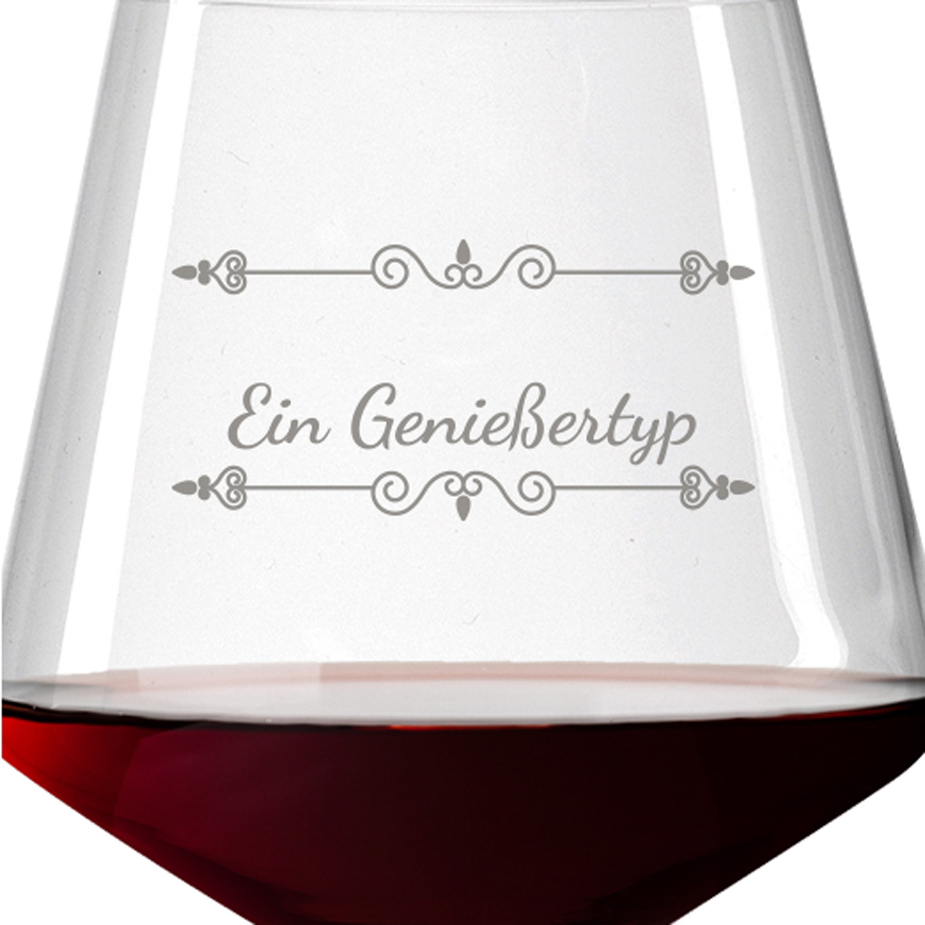 Leonardo Burgunderglas Rotweinglas PUCCINI 730ml mit Namen oder Wunschtext graviert (Verzierung 01)