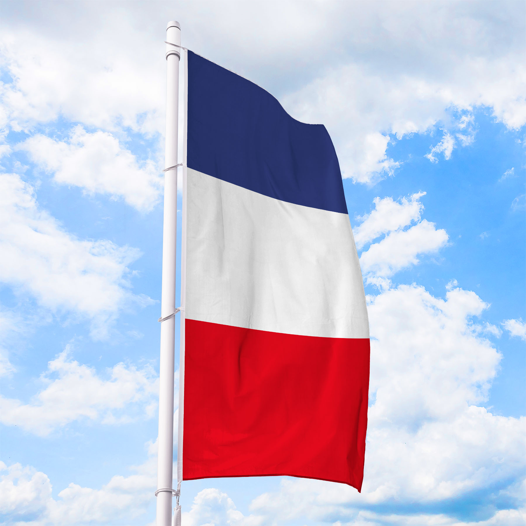 Flagge Frankreich - Hissfahne Hochformat