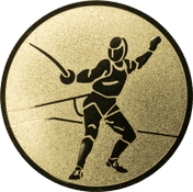 Emblem 25 mm Säbelfechten, gold