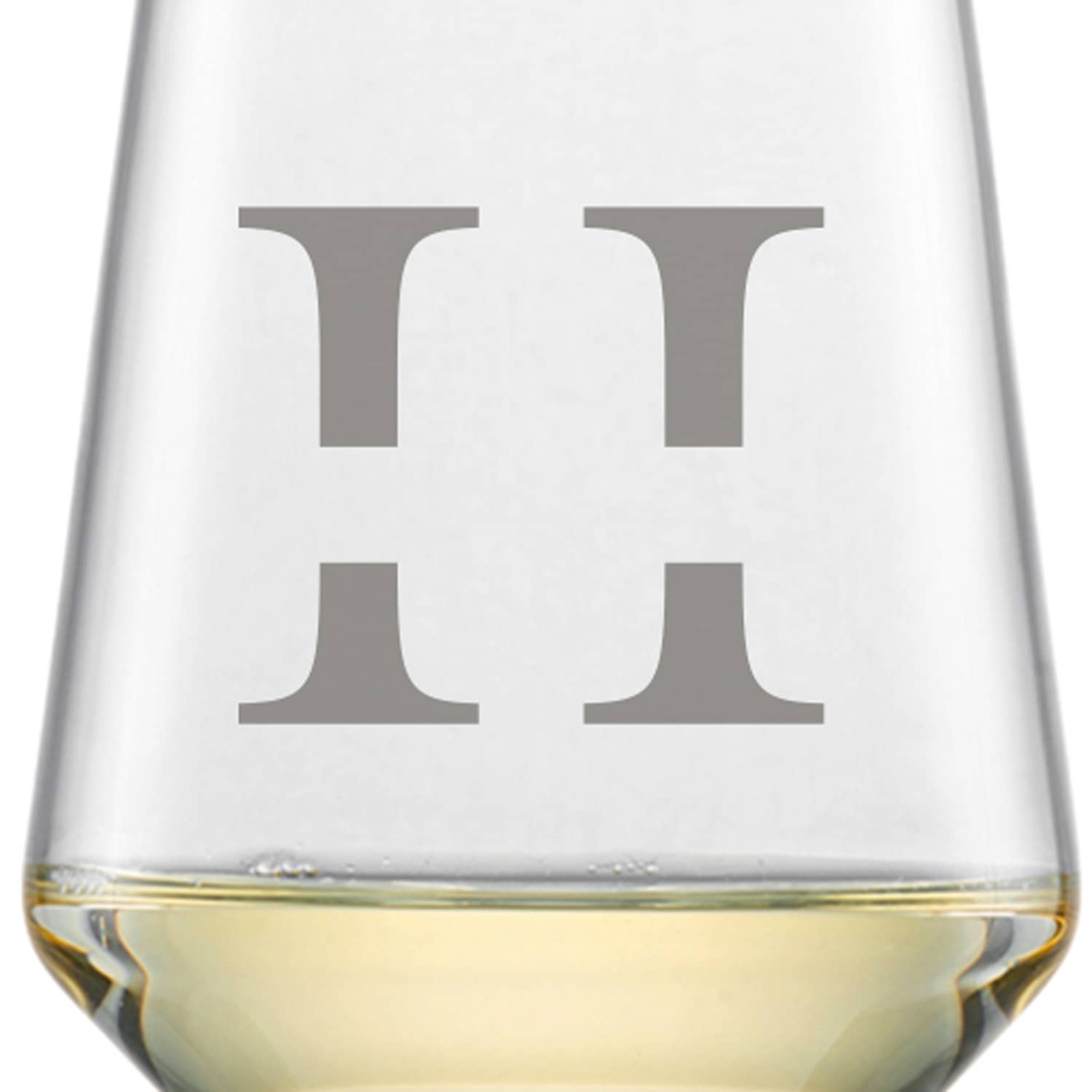 Schott Zwiesel Sauvignon Weißweinglas PURE mit Namen oder Wunschtext graviert (Initiale)