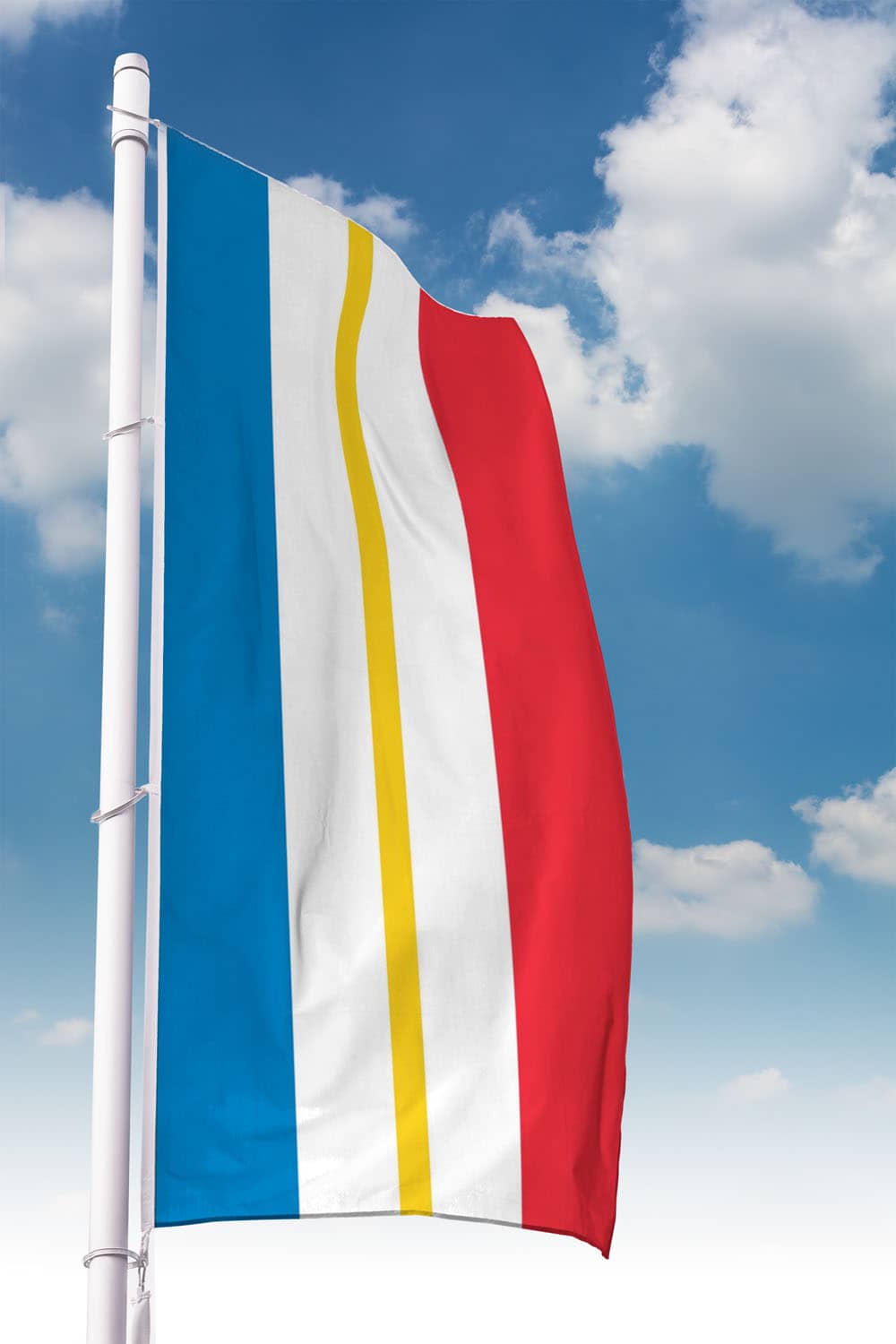 Mecklenburg-Vorpommern-Fahne Hochformat ohne Wappen
