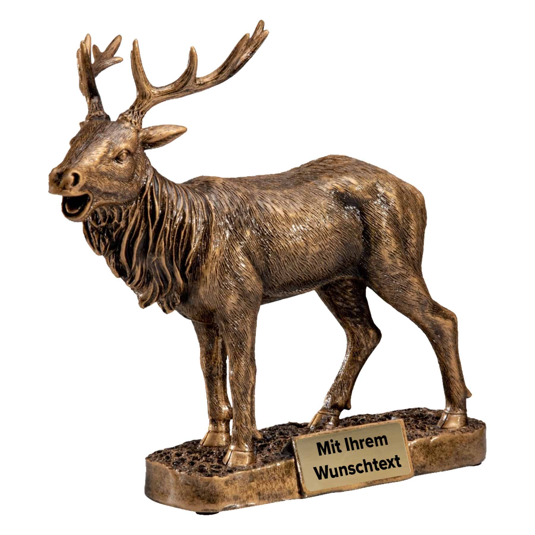 Trophäe Hirsch 39679 bronze