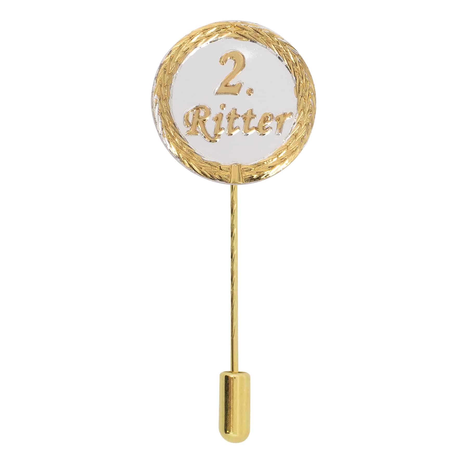 Anstecknadel 2. Ritter Silber-Gold