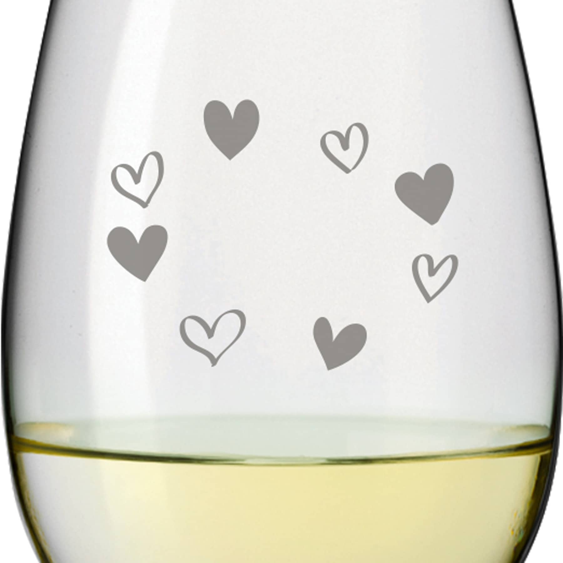 Leonardo Weißweinglas DAILY 370ml "Herzrahmen" mit Name oder Wunschtext