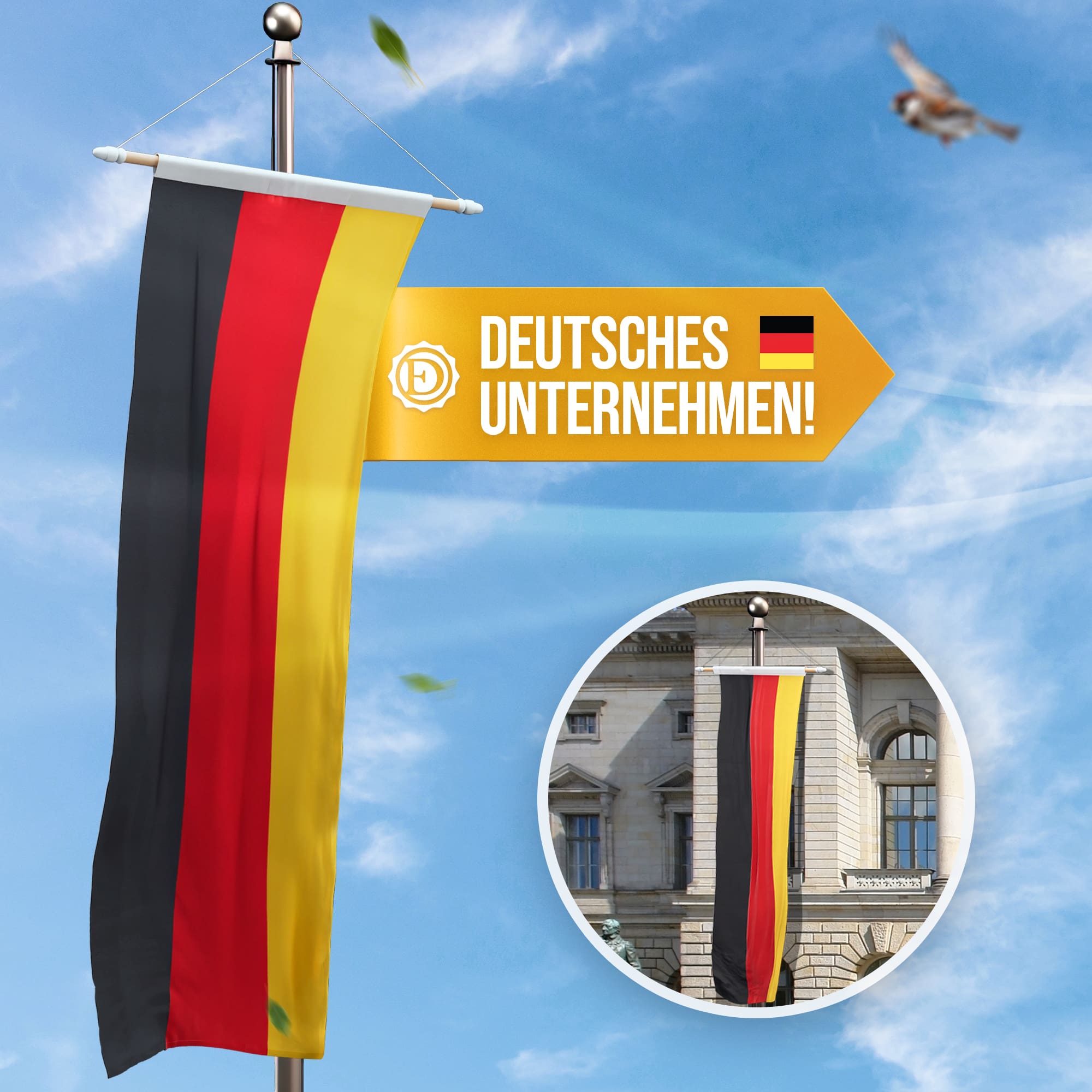 Deutschlandfahne - Bannerfahne