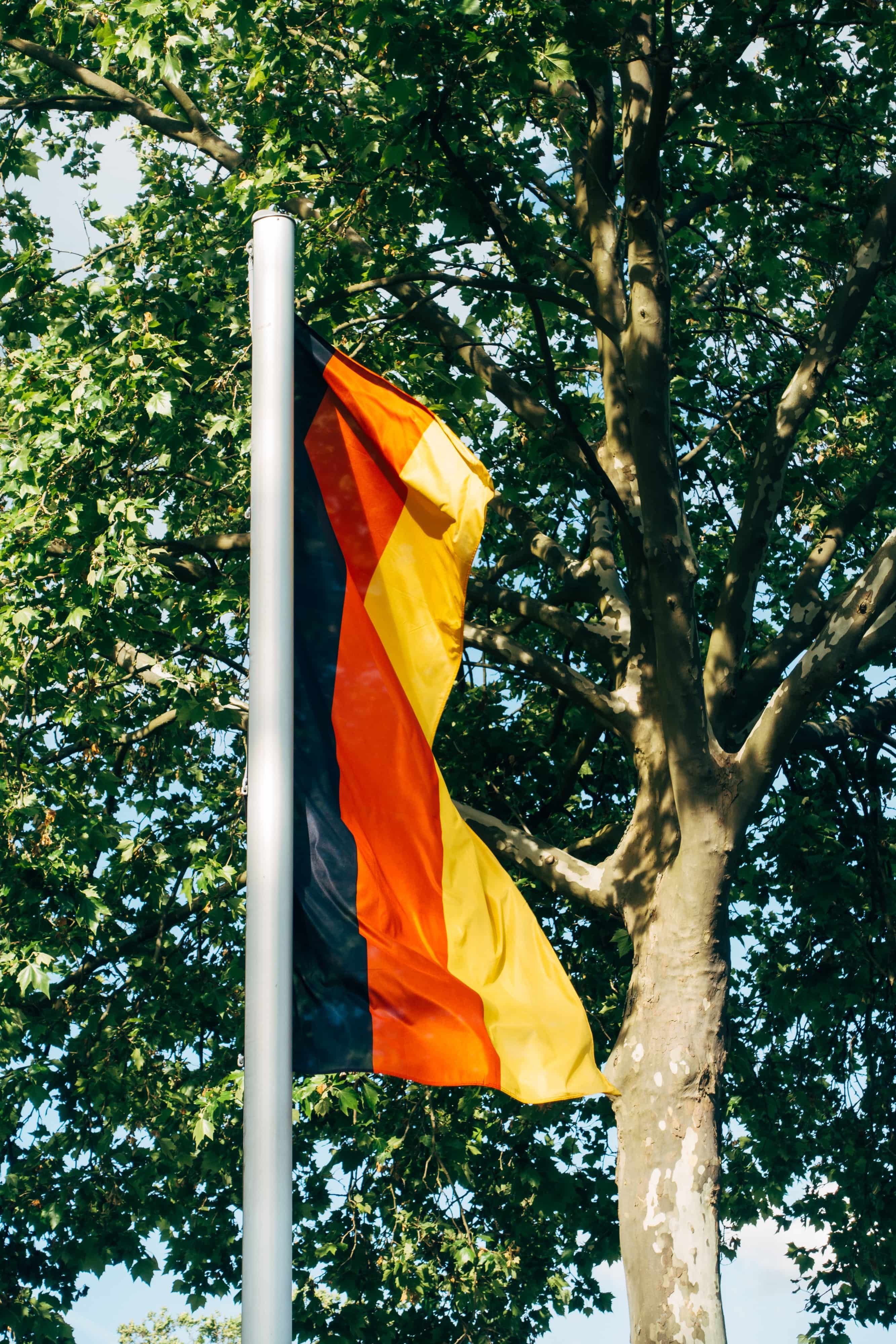 Deutschland Flagge Wimpelkette mit 15 Dreieck Flaggen, Deutschland